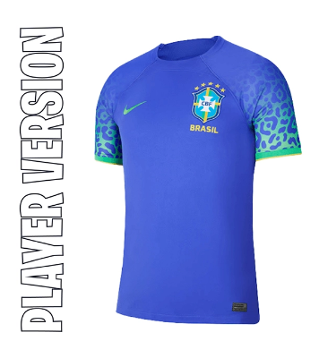 Buy ব্রাজিল (ফিফা 2022) প্লেয়ার ভার্সন-এওয়ে থাই প্রিমিয়াম জার্সি মেন্'স হাফ হাতা at Best Price in Bangladesh