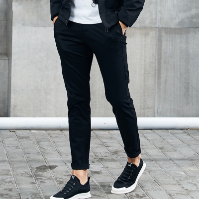 Picture of Men’s Slim-Fit Chino Gabardine Pants Deep Black