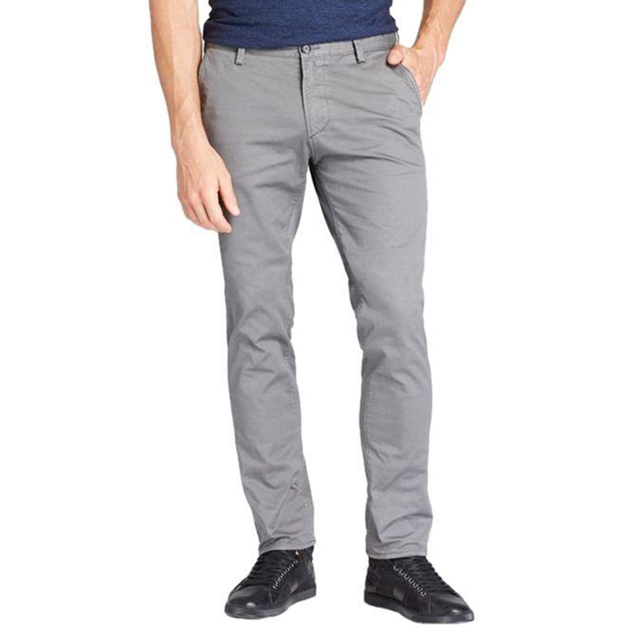 Picture of Men’s Slim-Fit Chino Gabardine Pants Grey