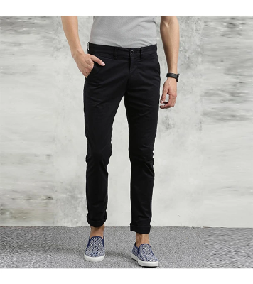 Picture of Men’s Slim-Fit Chino Gabardine Pants Deep Black