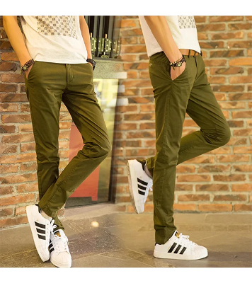 Picture of Men’s Slim-Fit Chino Gabardine Pants Olive