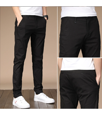 Picture of Men’s Slim-Fit Chino Gabardine Pants Deep Black