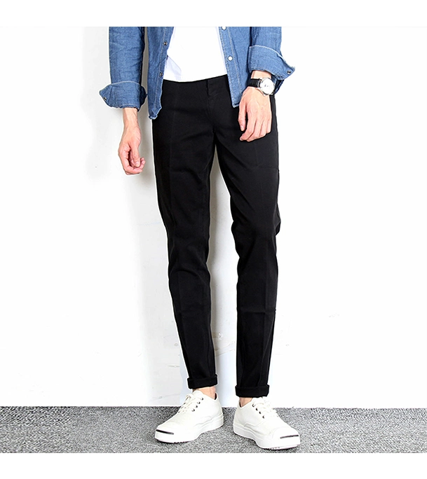 Picture of Men’s Slim-Fit Chino Gabardine Pants Deep Black