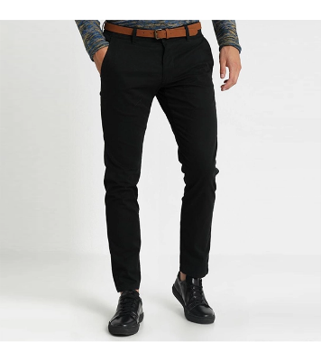 Picture of Men’s Slim-Fit Chino Gabardine Pants Deep Black