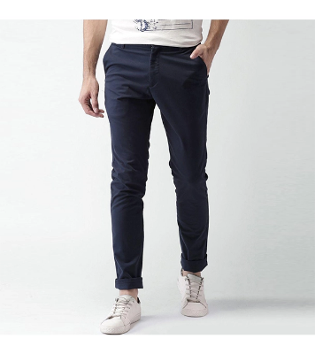 Picture of Men’s Slim-Fit Chino Gabardine Pants Deep Blue