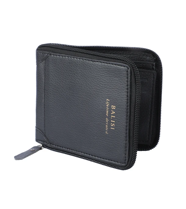 Stylish Round Zipper Wallet for Men 