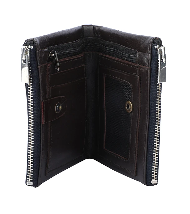 Stylish Leather Wallet Chocolate