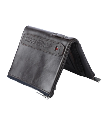 Stylish Leather Wallet Chocolate