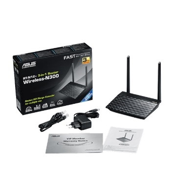 Buy Asus RT-N12+ 300Mbps Wireless N Router With 3-in-1 Router/AP/Range Extender Online
