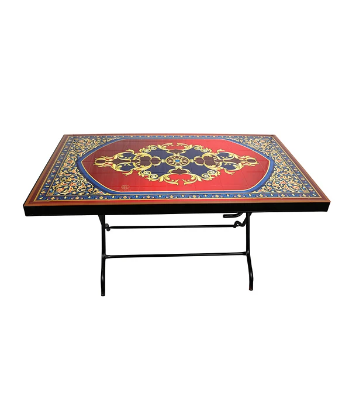 Buy Deco Classic Table 6 Seat S/L Print Stone - Black Online at Best Price
