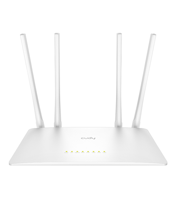 Picture of Cudy WR1200 AC1200 Dual Band Smart Wi-Fi Router - 5dBi High Gain Antennas - 867Mbps at 5GHz and 300Mbps at 2.4GHz White