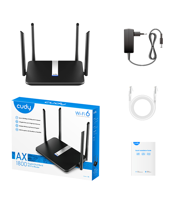 Buy Cudy X6 AX1800 Dual Band Smart Wi-Fi 6 Router Online