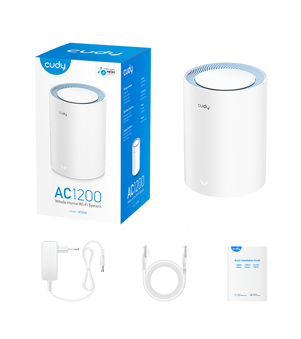 Picture of Cudy M1200 1-pack AC1200 Dual Band Whole Home Wi-Fi Mesh System