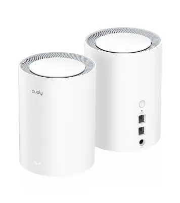 Picture of Cudy 2022 New WiFi 6 Mesh WiFi, AX1800 Whole Home Mesh WiFi System - Covers up to 5000 Sq. Ft, 5G Gigabit WiFi 6 VPN Router and Extender, Parental Control, Open VPN, 2-Pack