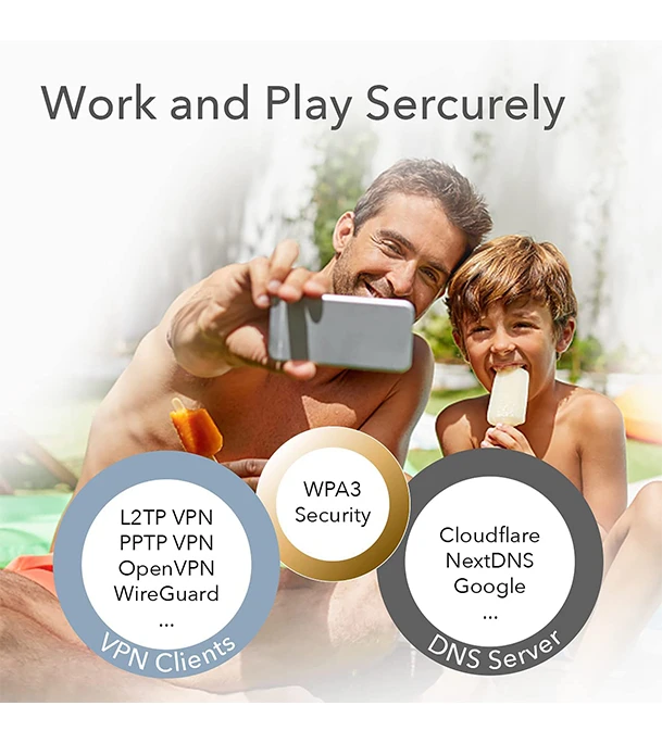 Picture of Cudy 2022 New WiFi 6 Mesh WiFi, AX1800 Whole Home Mesh WiFi System - Covers up to 5000 Sq. Ft, 5G Gigabit WiFi 6 VPN Router and Extender, Parental Control, Open VPN, 2-Pack