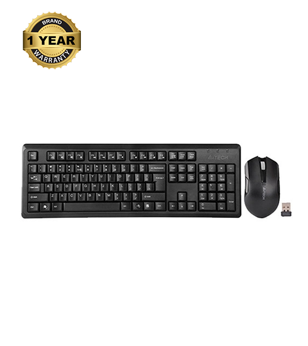 Picture of A4 TECH 4200N V-Track 2.4G Wireless Bangla Keyboard With Wireless Padless Mouse