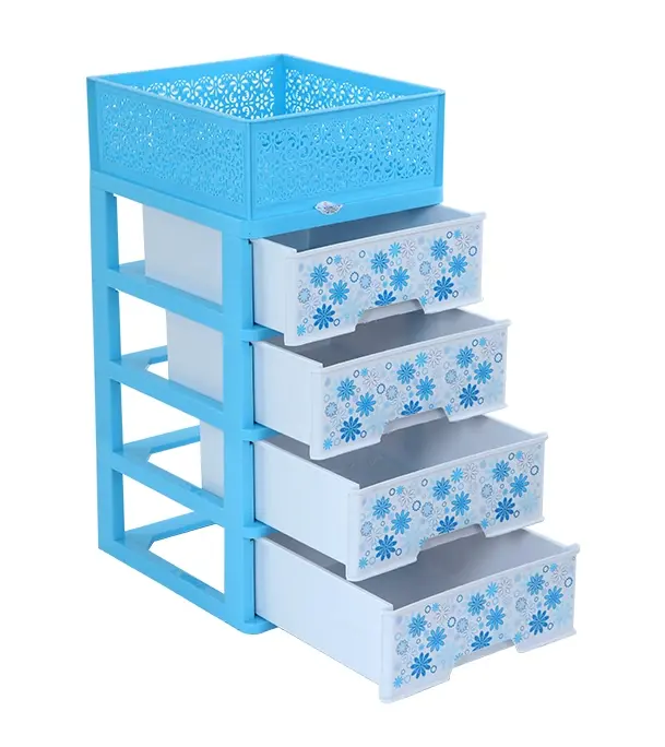 Picture of Premium Closet-4 Drawer With Basket Daisy 