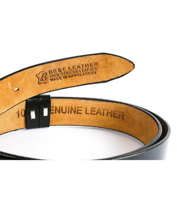 Buy Men's Premium One Part Cow Leather Belt Black at Best Price In Bangladesh