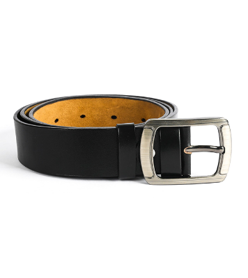 Buy Men's Premium One Part Cow Leather Belt Black at Best Price In Bangladesh