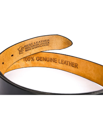 Buy Men's Premium One Part Buffalo Leather Belt Black at Best Price In Bangladesh