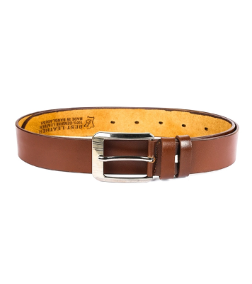 Buy Men's Premium One Part Cow Leather Belt Brown at Best Price In Bangladesh