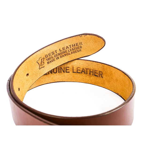 Buy Men's Premium One Part Cow Leather Belt Brown at Best Price In Bangladesh