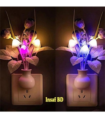 Buy Automatic LED Sensor Mushroom Lamp Both Side Light Multi-Color at Best Price in Bangladesh