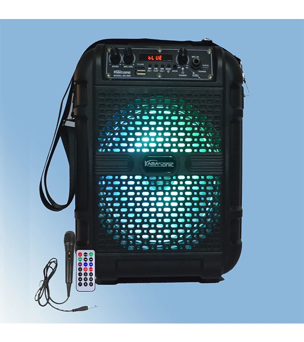 Buy Kamasonic TR-866L Portable Bluetooth Trolley Speaker With Wire Microphone Online at Best Price