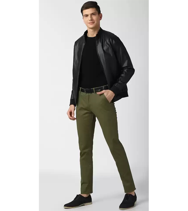 Buy Men's Olive Premium Casual Gabardine Pant at Best Price In Bangladesh