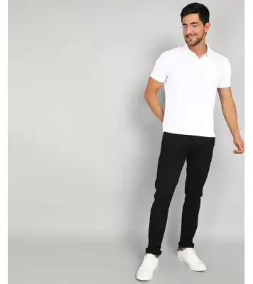 Buy Men's Black Premium Casual Gabardine Pant at Best Price In Bangladesh