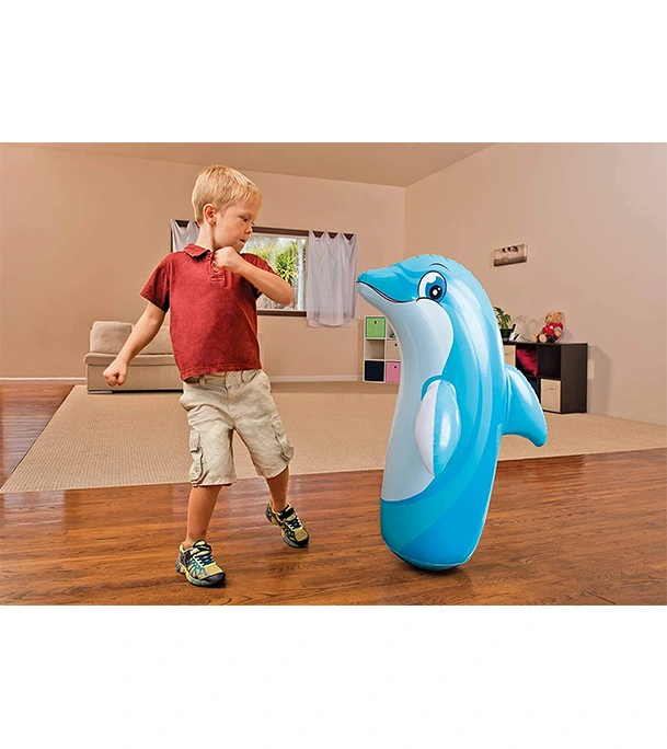 Buy Dolphin Inflatable Hit Me Bouncer Toy Blue And White  at Best Price In Bangladesh