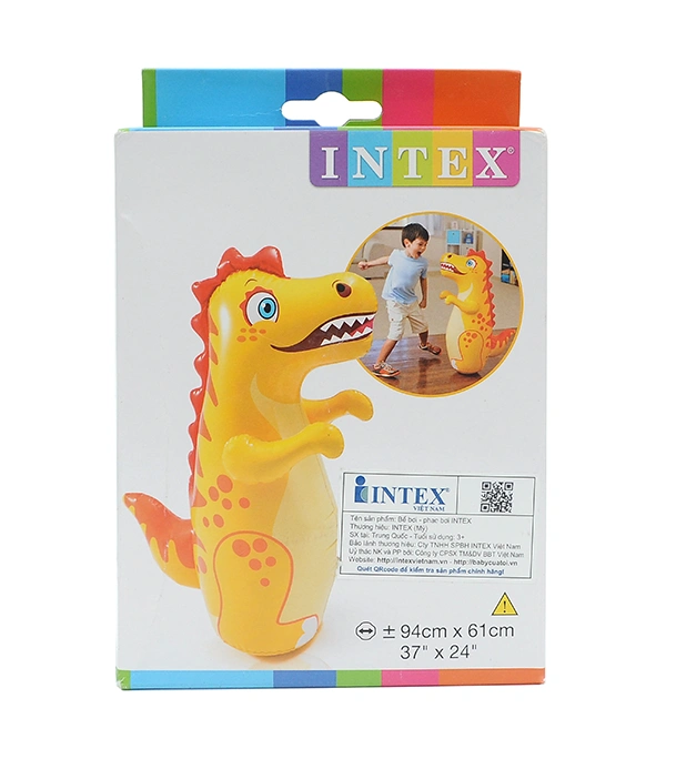 Picture of Crocodile Inflatable Hit Me Bouncer Toy - Blue And White 