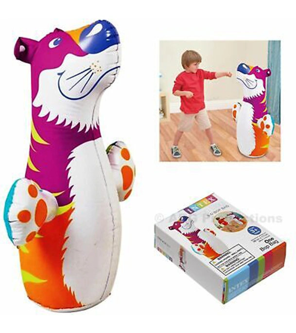Buy Tiger Inflatable Hit Me Bouncer Toy - Blue And White at Best Price In Bangladesh