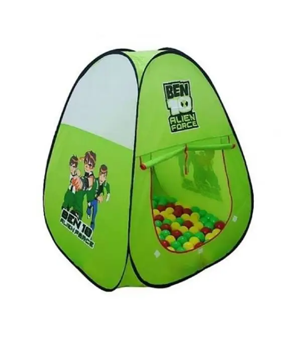 Buy Ben 10 Printed Tent Play House Toy With 50 Ball Set For Kids- Multicolor Online