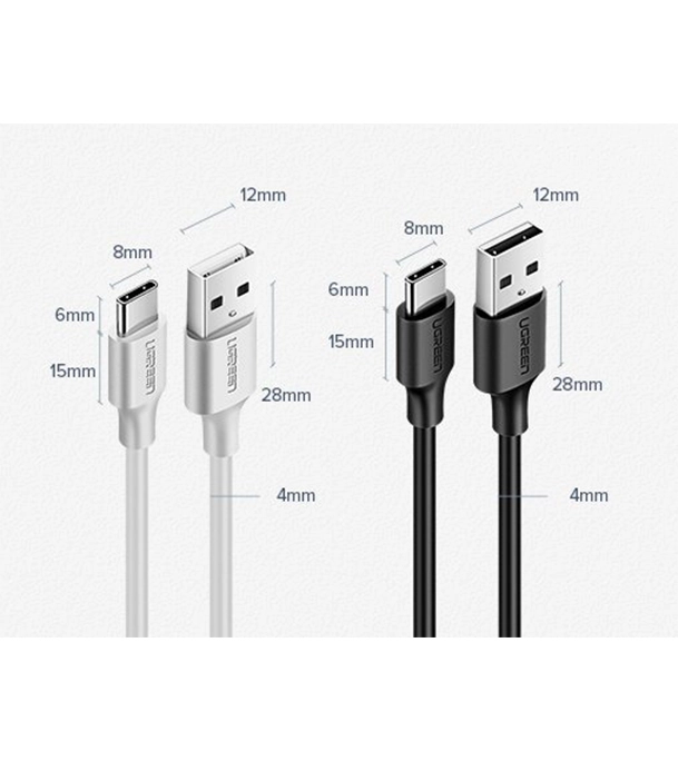Buy UGREEN 60117 USB-A 2.0 to USB-C Cable Nickel Plating 1.5m at Best Price In Bangladesh