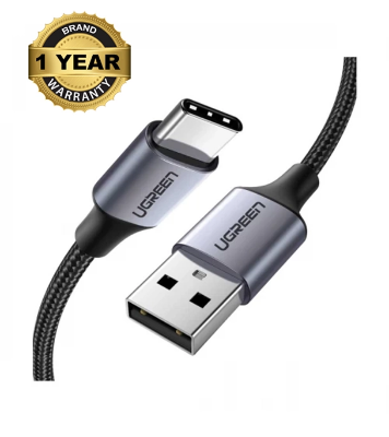 Buy UGREEN 60126 USB-A 2.0 to USB-C Cable Nickel Plating Aluminum Braid 1m Black at Best Price In Bangladesh