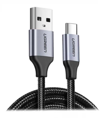 Buy UGREEN 60126 USB-A 2.0 to USB-C Cable Nickel Plating Aluminum Braid 1m Black at Best Price In Bangladesh