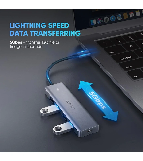 Buy UGREEN 70336 4-Port USB3.0 Hub with USB-C Power Supply at Best Price In Bangladesh