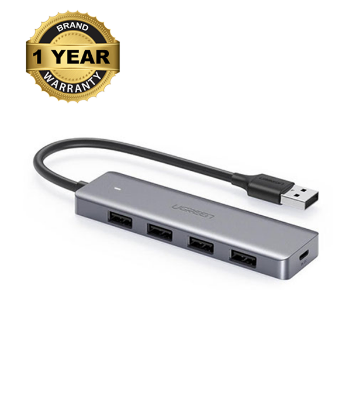 Buy UGREEN 50985 4-Port USB 3.0 Hub   Powered by USB-C, Metal Plated Shell, Ultra Slim at Best Price In Bangladesh