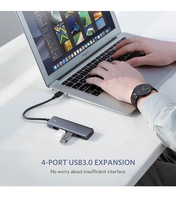 Buy UGREEN 50985 4-Port USB 3.0 Hub   Powered by USB-C, Metal Plated Shell, Ultra Slim at Best Price In Bangladesh