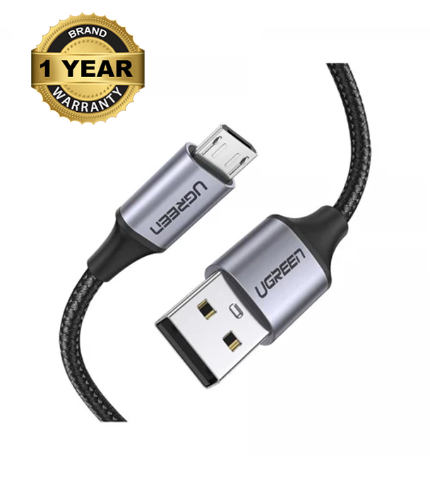 Buy UGREEN 60148 USB 2.0 A to Micro USB Cable Nickel Plating Aluminum Braid 2m Black at Best Price In Bangladesh