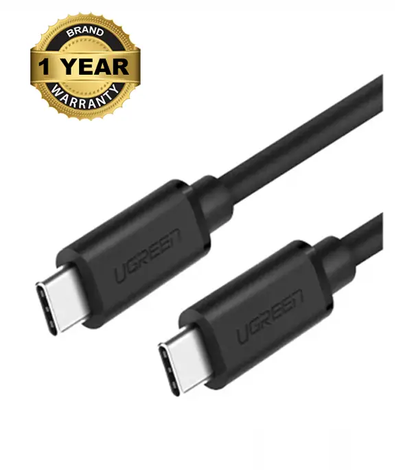 Buy UGREEN 50998 USB 2.0 Type C to Type C Cable Nickel Plating 1.5m Black at Best Price In Bangladesh