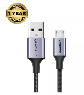 Buy UGREEN 60146 US290 Micro USB 2.0 Cable 1M Metal/Black at Best Price In Bangladesh