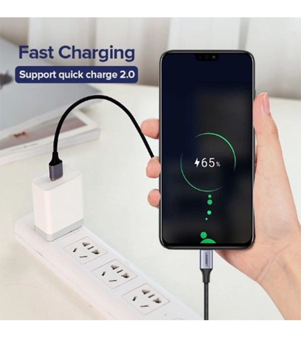 Buy UGREEN 60146 US290 Micro USB 2.0 Cable 1M Metal/Black at Best Price In Bangladesh