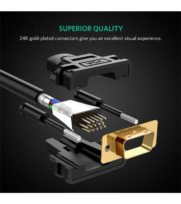 Buy UGREEN 11633 VGA Male to Male Cable 10m Black at Best Price In Bangladesh