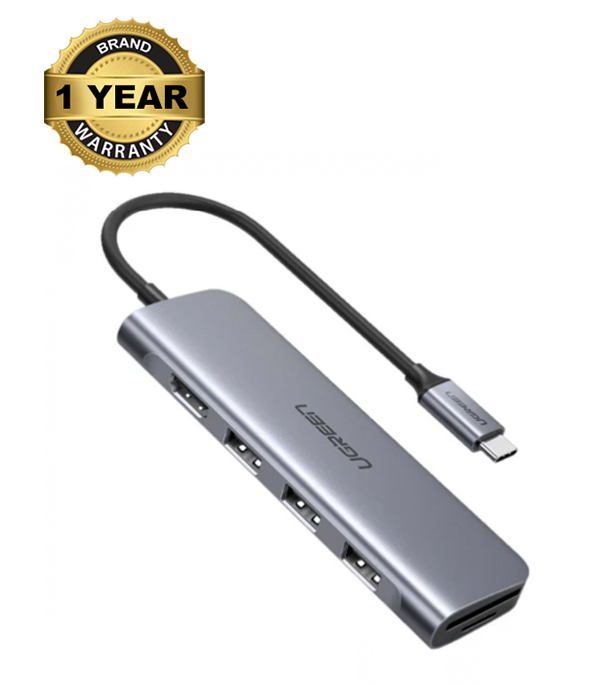 Buy UGREEN CM195 USB-C to 3 Ports USB3.0-A Hub HDMI TF/SD Space Gray at Best Price In Bangladesh	
