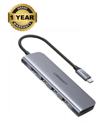 Buy UGREEN CM195 USB-C to 3 Ports USB3.0-A Hub HDMI TF/SD Space Gray at Best Price In Bangladesh	