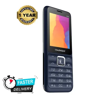 Buy Symphony D76 Feature Phone- Black Light Blue at Best Price In Bangladesh