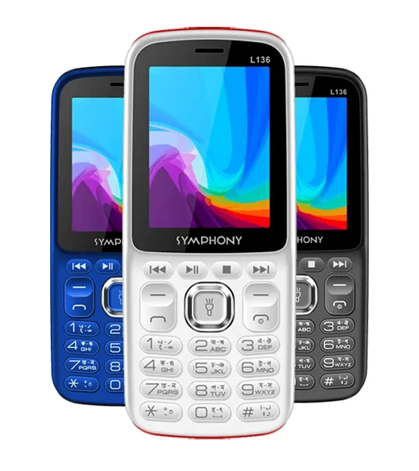 Buy Symphony L136 Feature Phone with 3000 mAH Battery and Wireless FM Radio- Royal Blue at Best Price In Bangladesh