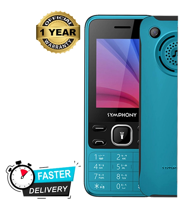 Buy Symphony L145 Feature Phone with 2900 mAH Battery and Wireless FM Radio- Cyan Blue at Best Price In Bangladesh